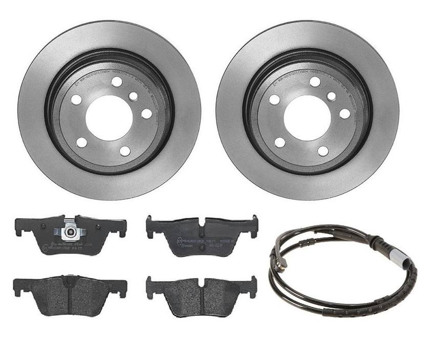 BMW Brembo Brake Kit - Pads and Rotors Rear (300mm) (Low-Met) 34356792292 - Brembo 1535949KIT